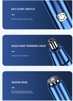 SYOSI Electric Ear and Nose Hair Trimmer, Professional Painless Facial Hair Trimmer, USB Rechargeable Automatic Nose Hair Trimmer, Gifts for Men's Daily Hair Trimmer Grooming Kit  - Image 4