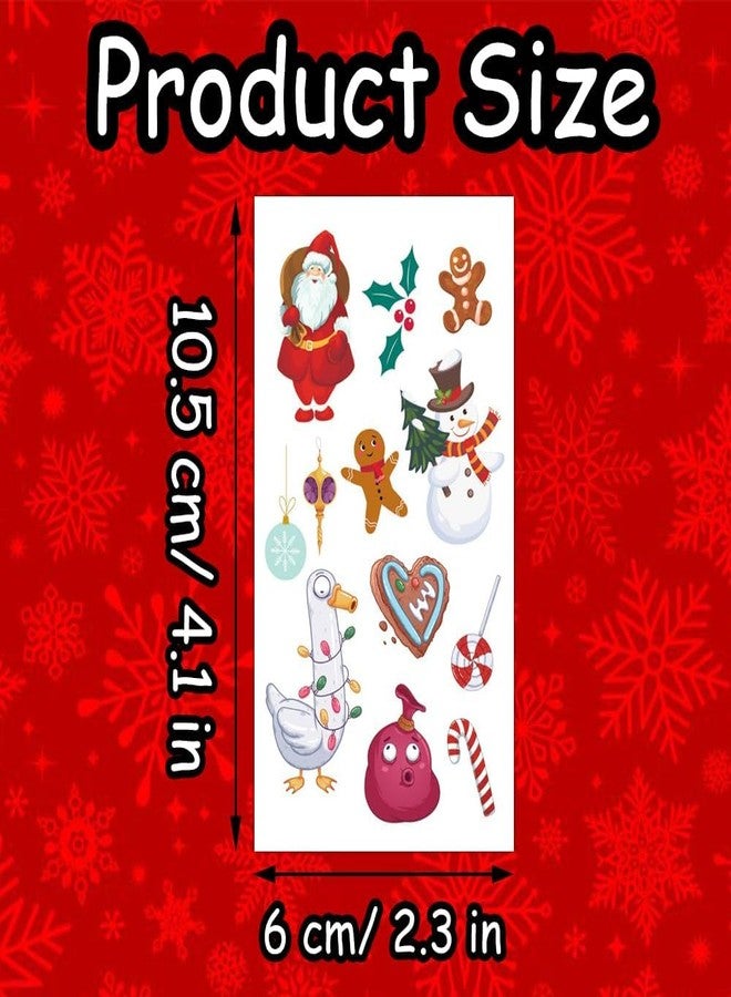 R&S 5 Sheets - Christmas Santa Temporary Tattoos, Waterproof & Non-Toxic, Safe for Kids & Adults, 10.5x6cm - Image 4