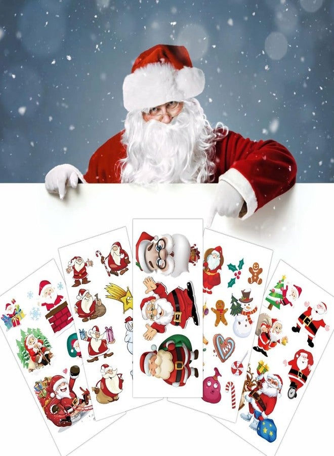 R&S 5 Sheets - Christmas Santa Temporary Tattoos, Waterproof & Non-Toxic, Safe for Kids & Adults, 10.5x6cm - Image 3