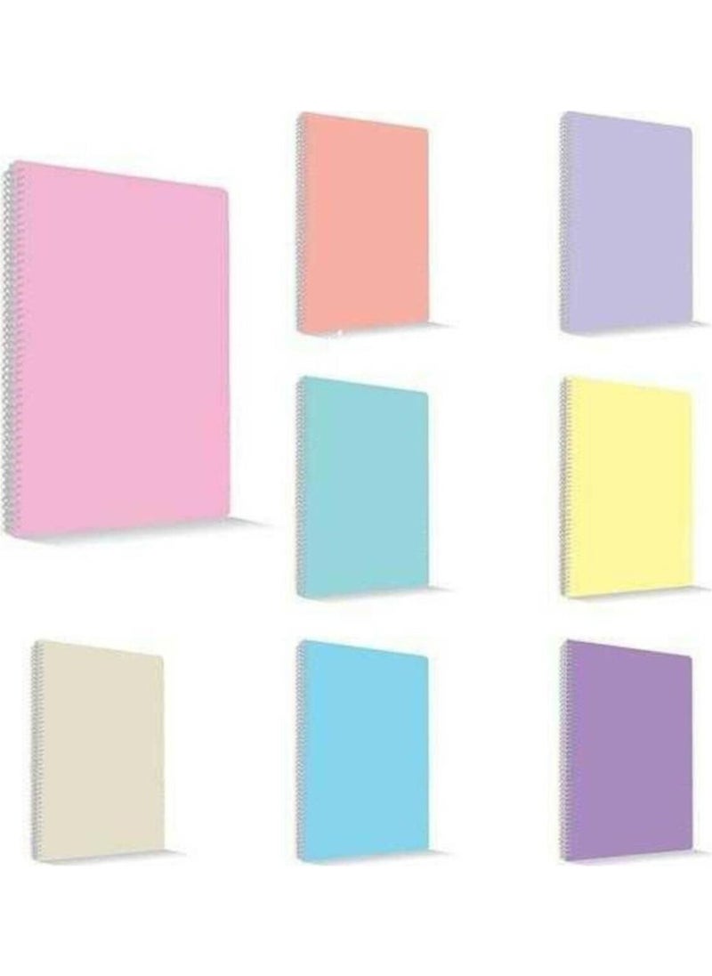 Mynote Flex Pastel Pp Kpk Spiral A4 120YP Lined Notebook 