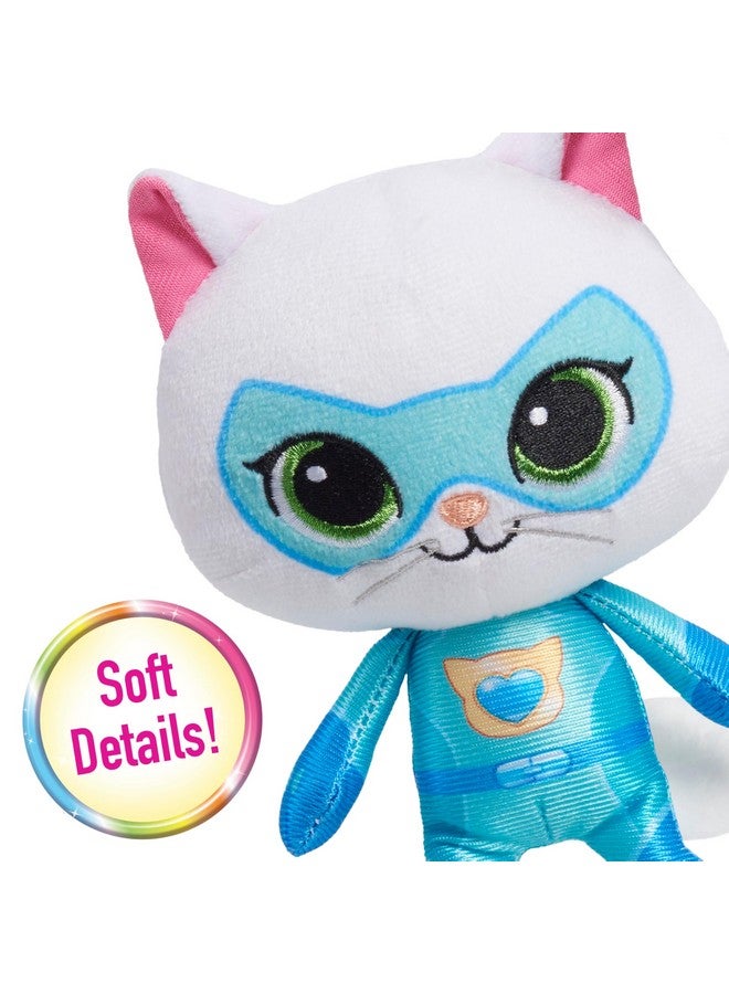 Just Play Disney Junior SuperKitties 6.5-inch Small Plush Stuffed Animal, Bitsy, Kitten, Kids Toys for Ages 2 Up