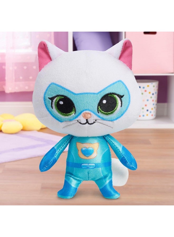 Just Play Disney Junior SuperKitties 6.5-inch Small Plush Stuffed Animal, Bitsy, Kitten, Kids Toys for Ages 2 Up