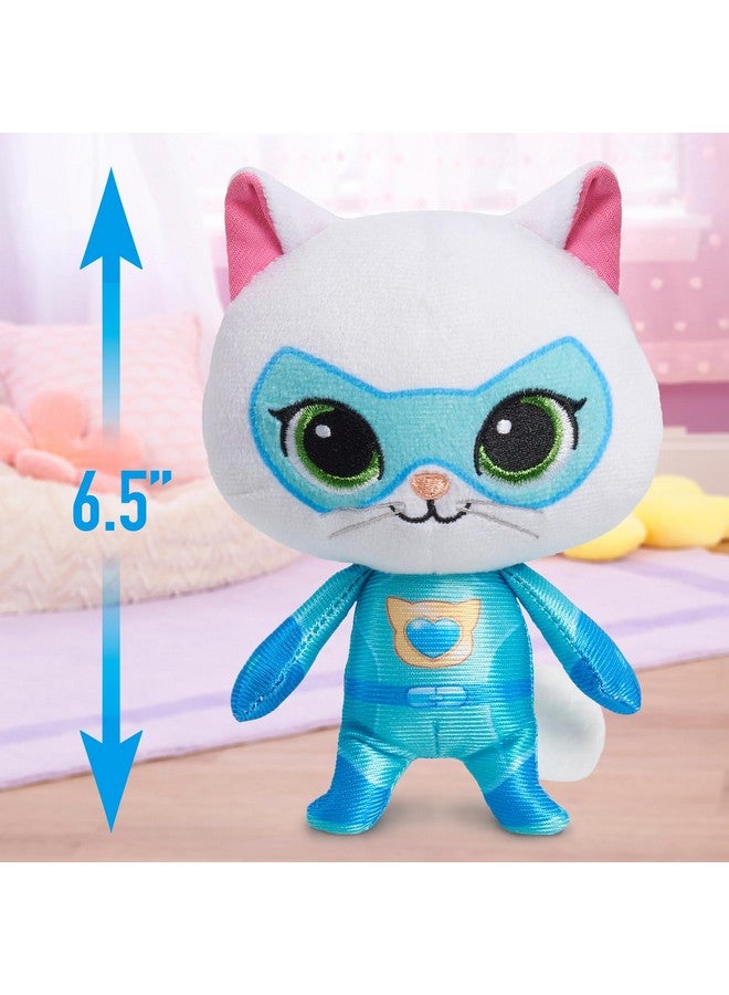 Just Play Disney Junior SuperKitties 6.5-inch Small Plush Stuffed Animal, Bitsy, Kitten, Kids Toys for Ages 2 Up