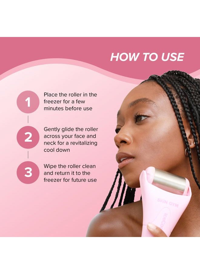 SKIN GYM IceCool Ice Roller, Stainless Steel Cryo Facial Tool for Puffiness and Redness Relief  - Image 5