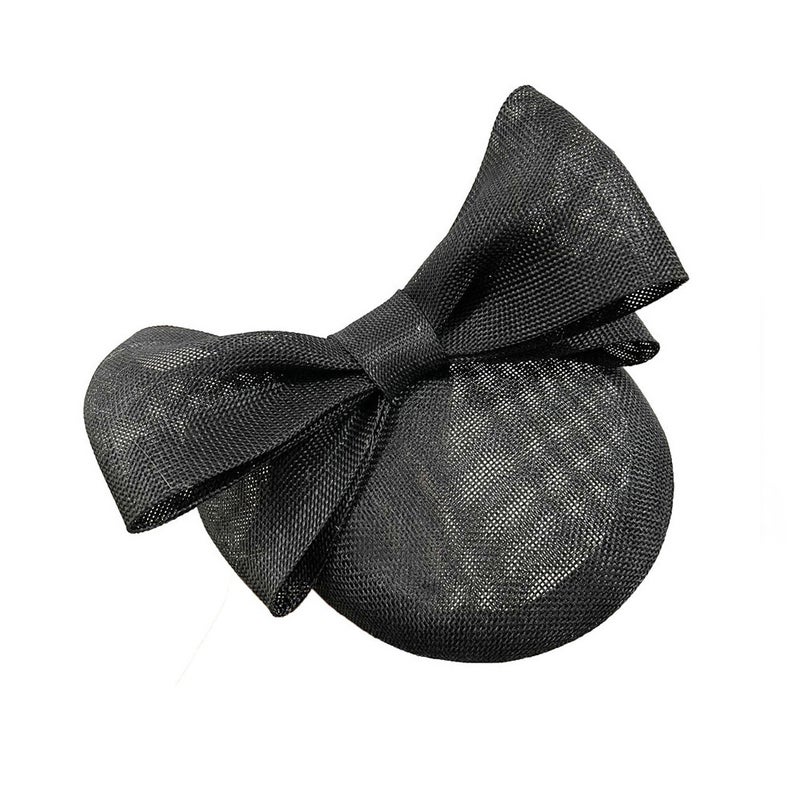 New Imitation Linen Hat Creative Bow Fascinator Bridal Headdress Hat Supply - Image 1