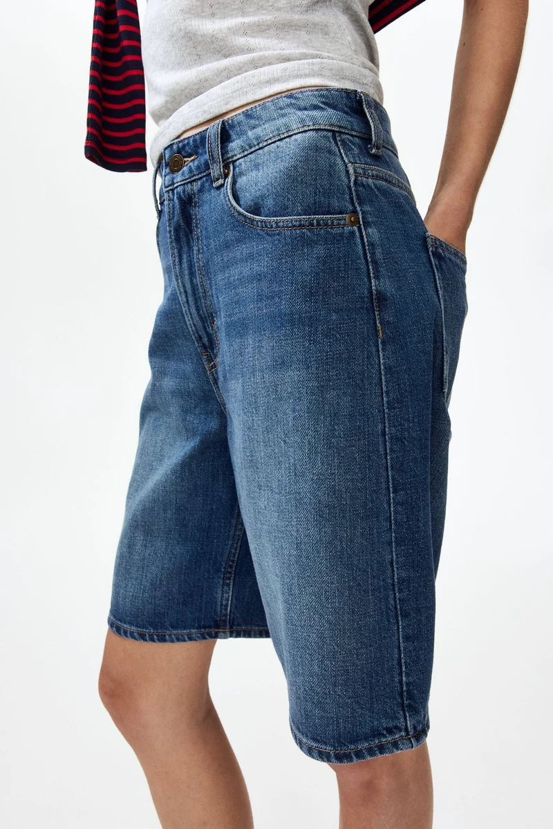 اتش اند ام شورت برمودا من الدنيم