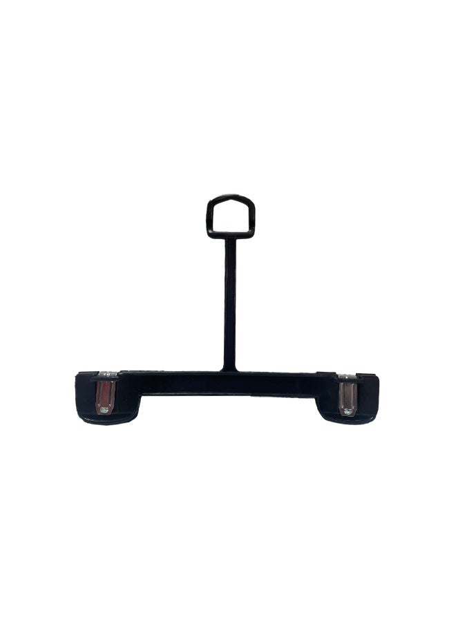 Ethic Solutions 500 PCS BOX OF 8 INCH PLASTIC BOTTOM HANGERS WITH LOOP & METAL CLIPS - NB 1104  - Image 2