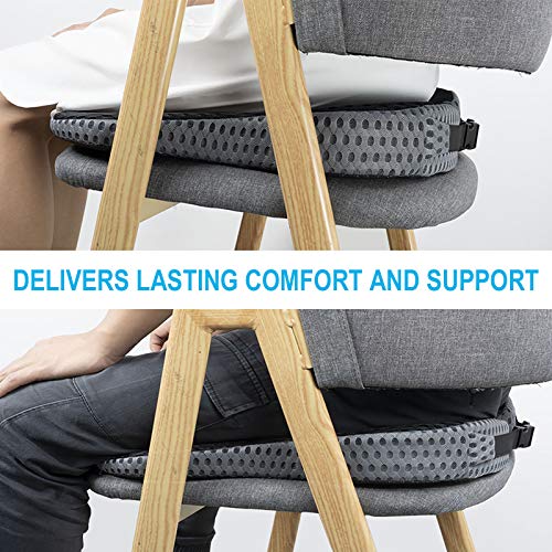 CarQiWireless 2024 Upgrades Car Coccyx Seat Cushion Pad for Sciatica Tailbone Pain Relief, Heightening Wedge Booster Seat Cushion for Short People Driving, Truck Car Accessories Driver, for Office Chair - Image 5