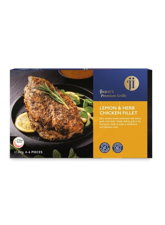 Chicken Fillet, Lemon & Herb - 500g (4-6 Pcs), UAE