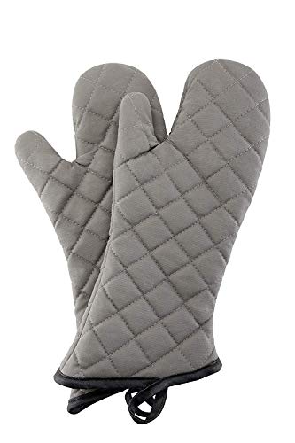ARCLIBER Oven Mitts 1 Pair of Terry Cloth Lining - Heat Resistant Kitchen Gloves,Flame Oven Mitt Set,15 Inch - Image 1