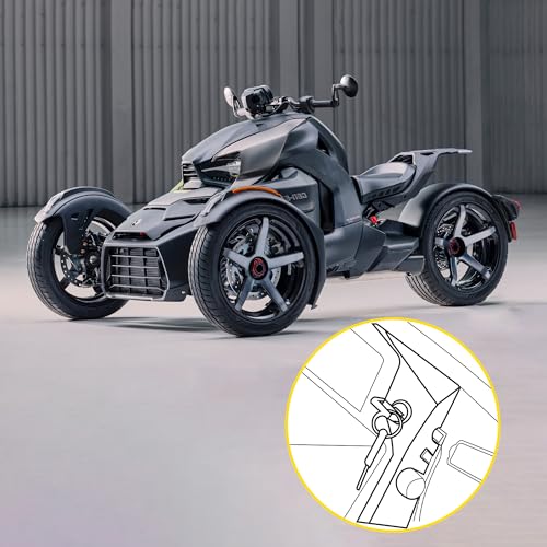 RERPRO رافعة فرامل الانتظار القابلة للقفل RERPRO متوافقة مع 2019-2024 Can-Am Ryker، إصدار Rally، Sport، 600، 900 ملحقات رافعة الفرامل اليدوية مع المفاتيح، بديل لـ #219401021 - Image 3