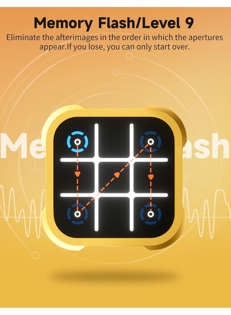 Captaintech Tic Tac Toe Games, 3 in 1 Electronic Handheld Puzzle Game Console, Portable Chess Board Games, Fidget Toys for Kids and Adults, Educational Travel Games Family Game Improve Memory and Concentration - Image 5