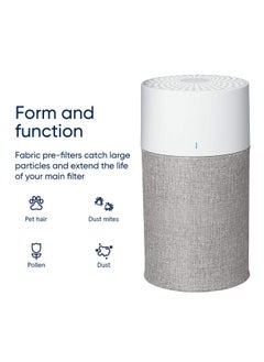 Blueair Blue Pure 311 Auto Light Gray PreFilter, Washable Fabric Traps Pollen, Pet Hair & Dust, Winter Reed  - Image 3