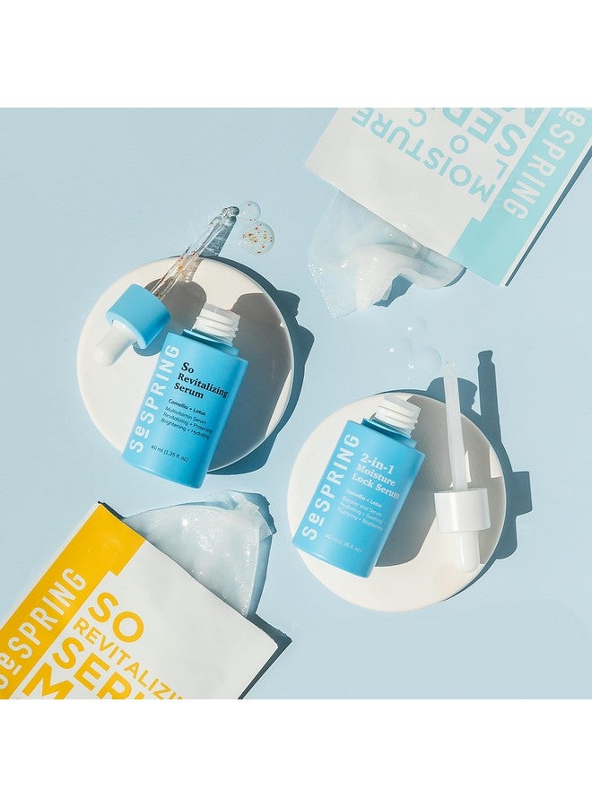 SeSpring 2In1 Moisture Lock Serum Formulated With Camellia And Lotus Korean Skincare Clean Beauty Vegan Cruelty Free And Paraben Free  - Image 3