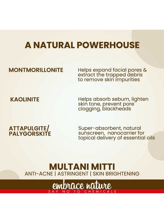 Nature Sure Multani Mitti Powder 200G With Rose Water 50Ml - 1 Pack - Image 4