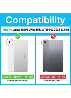 Procases 2 Pack Screen Protector For Lenovo Tab P11 Plus 2021 Tb J616F Tb J616X And Tab P11 11 Inch 2020 Tb J606F Tb J606X Tempered Glass Screen Film Guard For Lenovo Tab P11 Plus And Tab P11  - Image 2