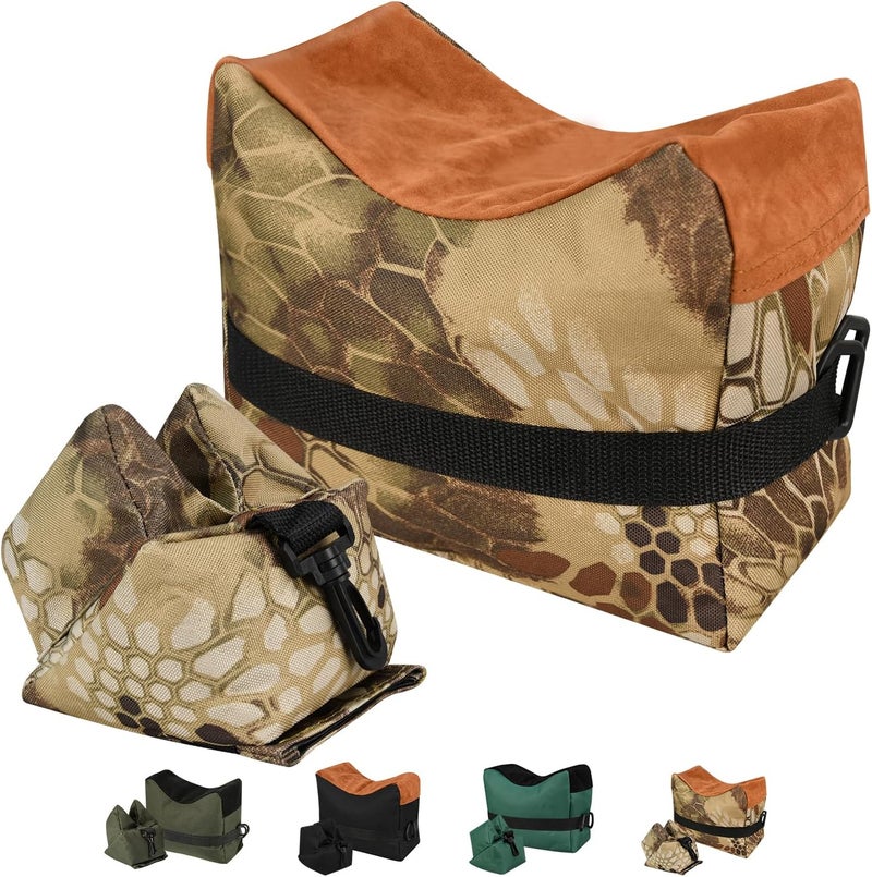 Ruby Q Shooting Rest Bags, Unfilled Rest Front & Rear Support Sandbag Stand Holders with 600 Denier Polyester for Rifle Hunting (Bags Come unfilled) - Image 1