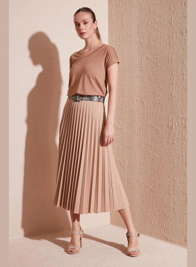 Lela Lela V-Neck Relaxed Fit Blouse with Slit, Women's Blouse 5862000