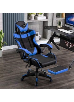 Huitich Ergonomic Gaming Chair Heavy Duty Office Throne with Headrest Armrest and Footrest Blue  - Image 3