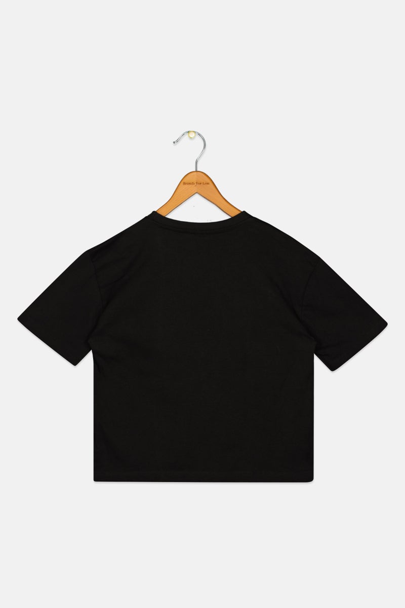 The Powerpuff Girls Kids Girl Crew Neck Short Sleeves Graphic Print T-Shirt, Black - Image 2