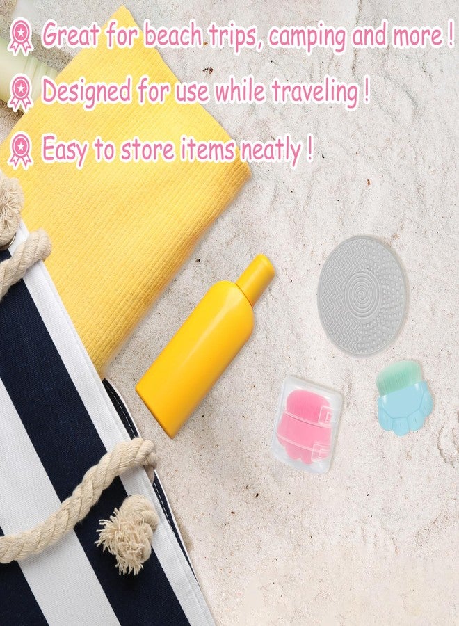 RGQSUN 2 Pack Kids Sunscreen Applicator,Sunblock Buddy Brush with Protective Case,Sun Lotion Applicator Sun Cream Brush Set with Cleaning Pad - Image 4