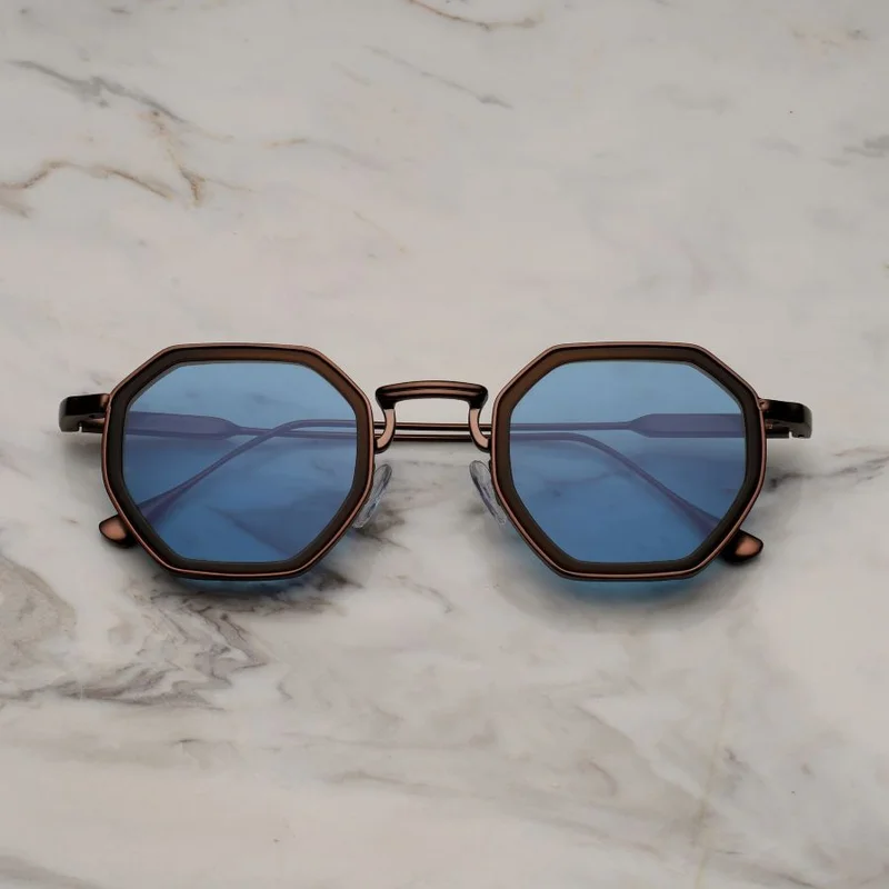  اكسبليست باوتس EXPLICIT POETS A17EP6M-BEX MATTBRONZE&MATTBROWN-BLUE SUNGLASSES