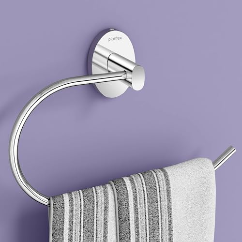 Plantex 304 Grade Stainless Steel Hooks for Hanging Clothes and Towels in Bathroom/Living Room/Bathroom Accessories - Olive (Chrome) - Image 1