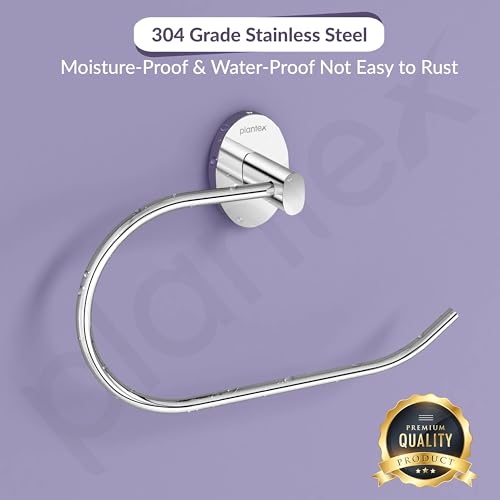 Plantex 304 Grade Stainless Steel Hooks for Hanging Clothes and Towels in Bathroom/Living Room/Bathroom Accessories - Olive (Chrome) - Image 4