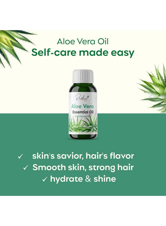Radha Organic Aloe Vera Essential Oil - 100% Pure Aloe Vera Oil for Skin, Hair, and Aromatherapy, 10 ML - Image 2