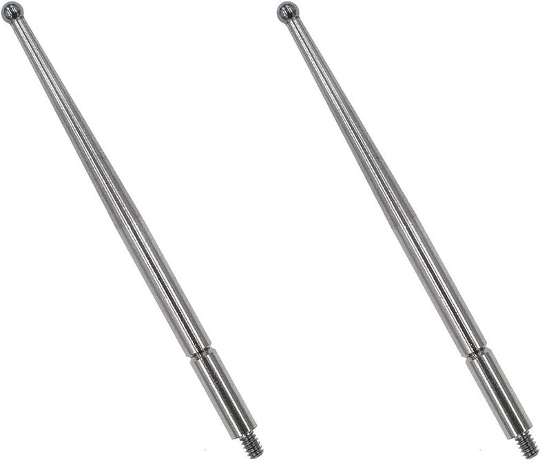 Contact Points for Dial Test Indicator 2mm Carbide Ball Tips 44.5mm Long M1.6 Thread Mitutoyo 136013 (Pack of 2)