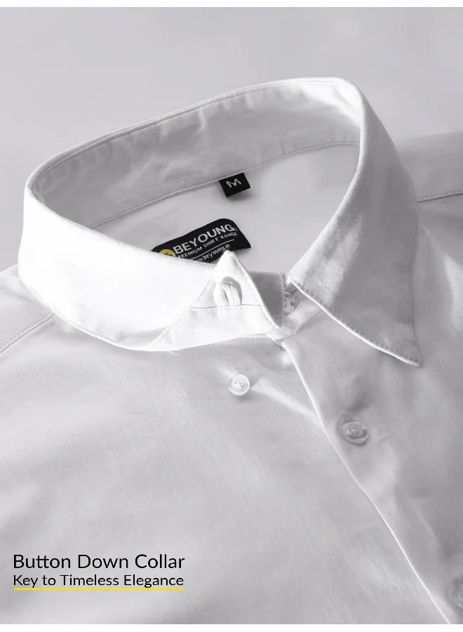 Beyoung White Satin Shirt