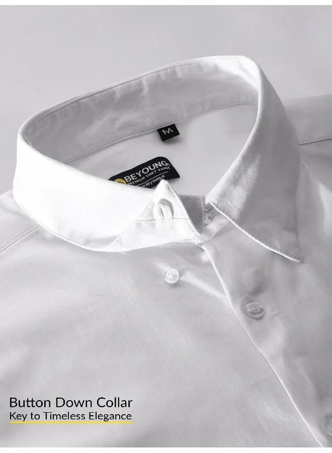 Beyoung White Satin Shirt