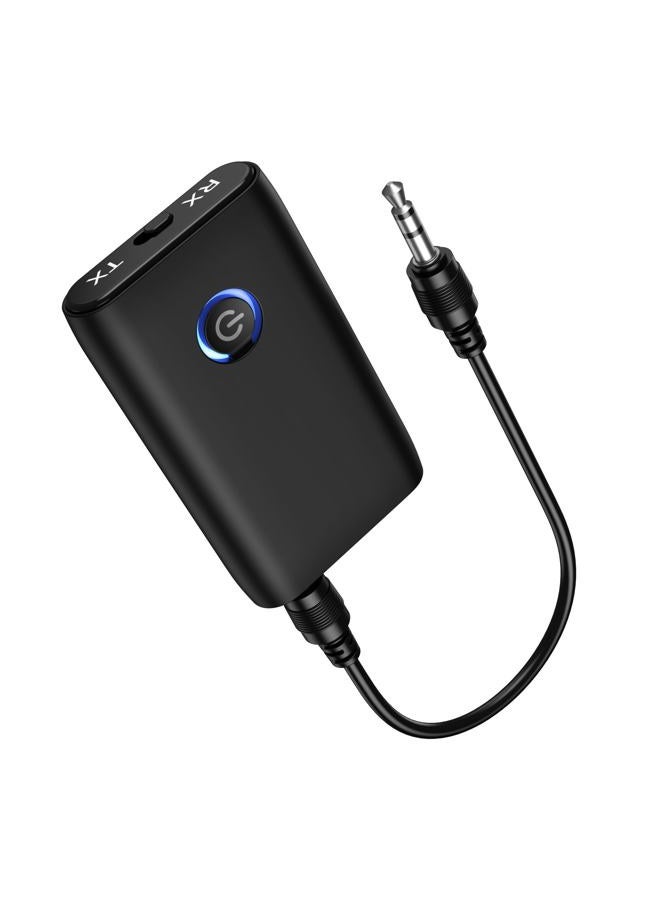 Ankilo Aux Bluetooth Adapter for Car, Upgraded Bluetooth 5.3 Transmitter Receiver, Portable Wireless Adapter, 2-in-1 Aux Audio Receiver for Laptop, Radio, Headphones, Speakers, TV - Image 1