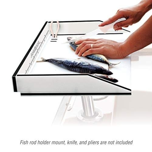 MAGMA Products Bait/Filet Mate Table, White/Black/White, 20" (T10-302B) - Image 3