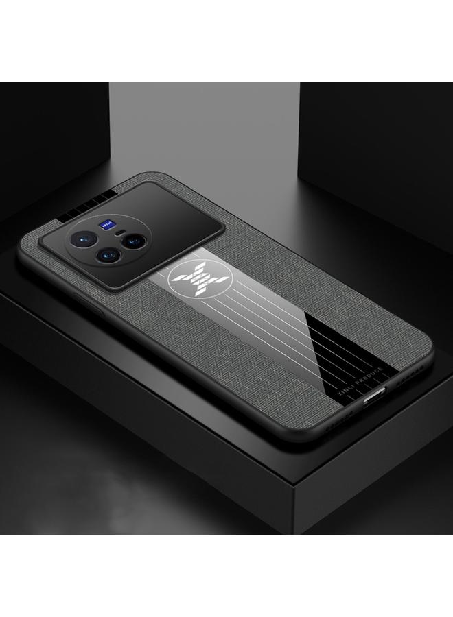 شين لي تونج جراب لهاتف vivo X80 مصنوع من مادة TPU المقاومة للصدمات ومطرز بنسيج قماشي - Image 1