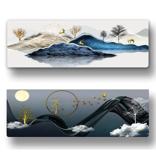 SHREESHANN Printed Air Conditioning Dust Cover, Pack of 2, Folding Designer, 38 x 12 x 8 inches, for 1.5 Ton Indoor Split AC - Image 1