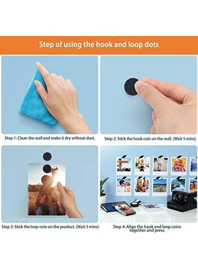 Vkey 1000pcs (500 Pair Sets) 20mm Diameter Sticky Back Coins Self Adhesive dots Tapes Black-Delivery by FBA - Image 5