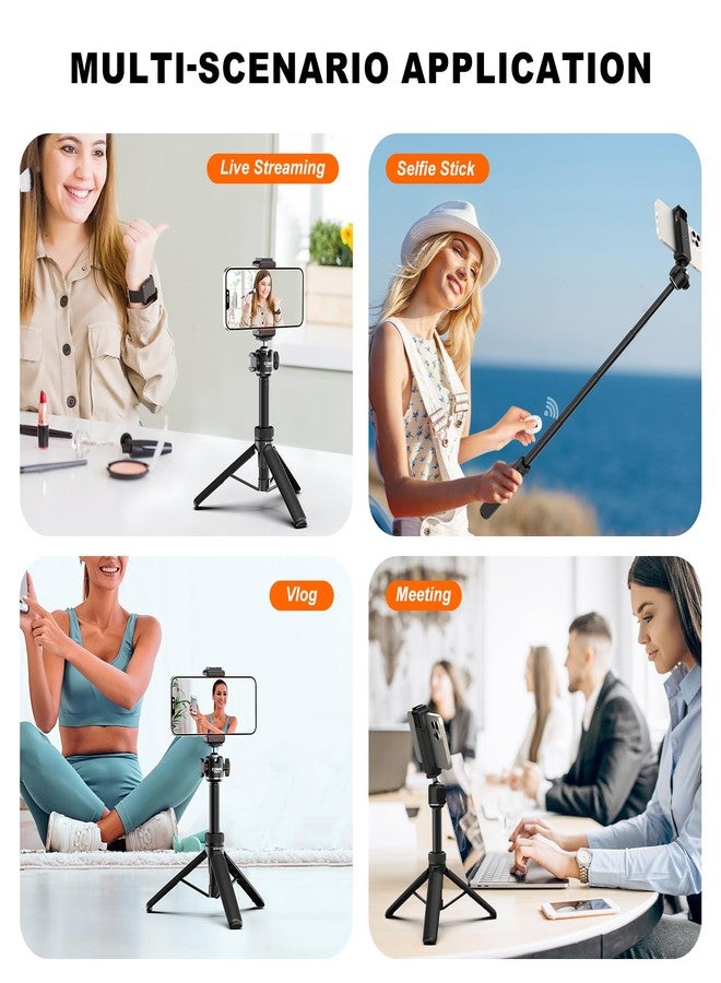 COMAN عصا سيلفي COMAN لهاتف آيفون، حامل هاتف 24" مع جهاز تحكم عن بعد ورأس كروي 360°، حامل محمول لهاتف آيفون 17/16/15/14/13/12 برو ماكس/أندرويد جوبرو - Image 4