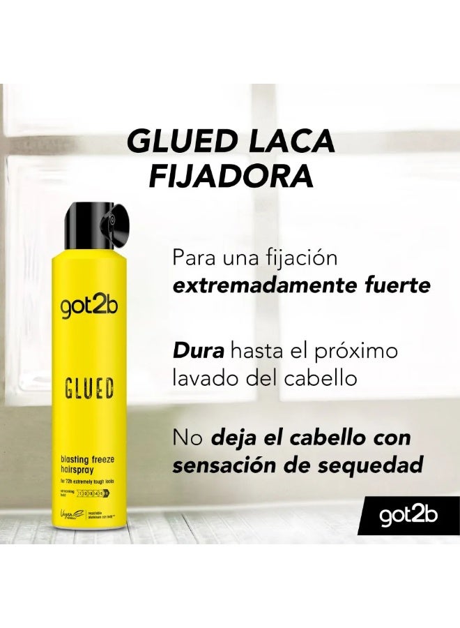 Got2b Schwarzkopf Got2b Glued Blasting Freeze Hairspray (300ml) - Image 5