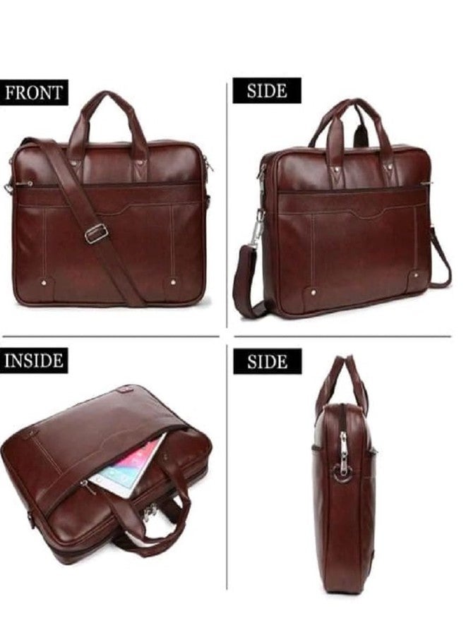 Stylbase Formal Briefcase, Messenger College Bag Ideal for INoteBook, ITablet, Laptop (up to 15 inches) | Unisex Handbag with Shoulder Strap (Tan) - Image 3