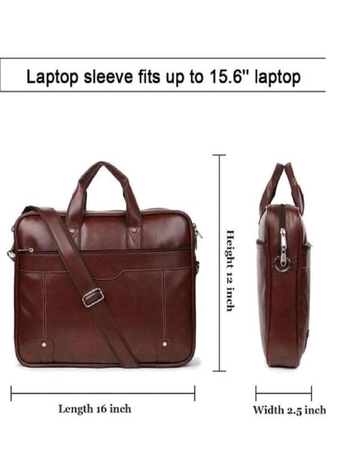 Stylbase Formal Briefcase, Messenger College Bag Ideal for INoteBook, ITablet, Laptop (up to 15 inches) | Unisex Handbag with Shoulder Strap (Tan) - Image 2