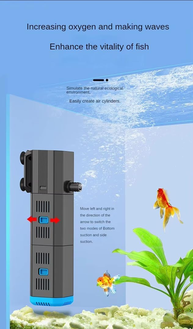Sunsun Submersible Aquarium Internal Filter for Fresh & Salt Water Aquarium (APS-1000(1000L/H)) - Image 4