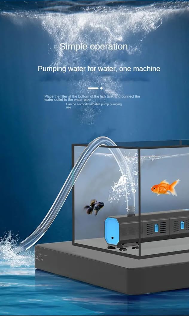 Sunsun Submersible Aquarium Internal Filter for Fresh & Salt Water Aquarium (APS-1000(1000L/H)) - Image 5
