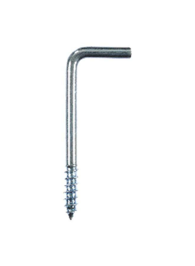 ACE 6-Piece Zinc-Plated Square Bend Screw Hook Silver 4.4cm  - Image 2