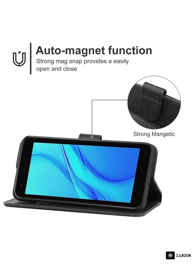 Green Tiger Leather Phone Case For Itel A27(Black) - Image 4