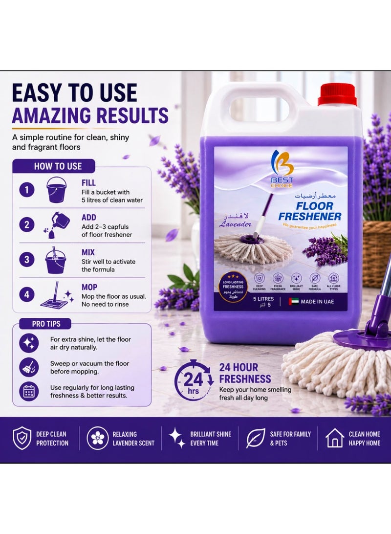 Best Choice Premium Lavender Scented Floor Freshener - 5 Liters - Image 2