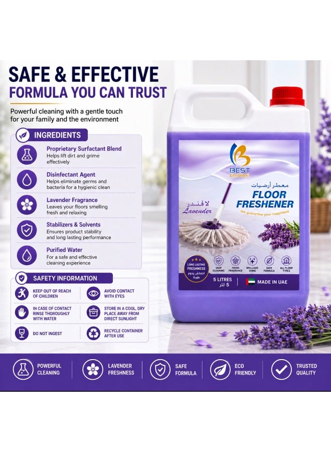 Best Choice Premium Lavender Scented Floor Freshener - 5 Liters - Image 3
