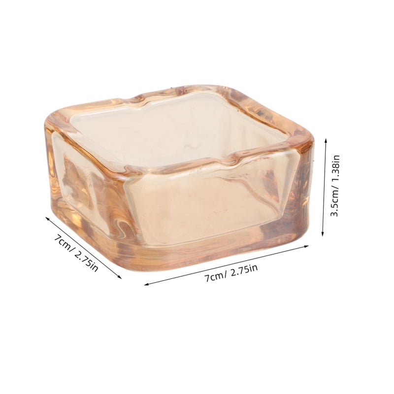 Elegant Minimalist Glass Ashtray For Home Office Rv Use One Size - Image 3