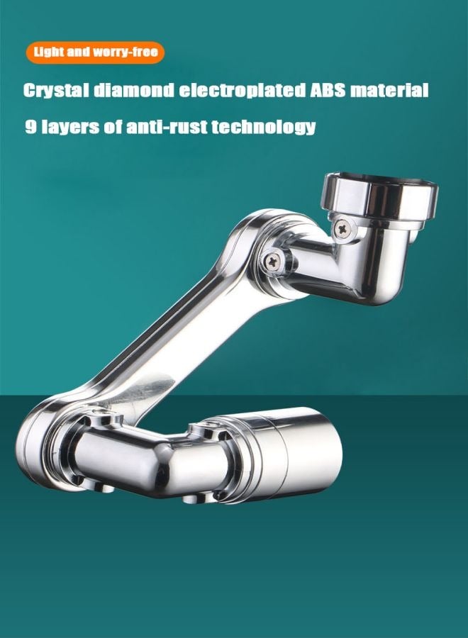 1080 Degree Swivel Faucet Universal Splash Filter Faucet Extender Dual Function Bathroom Sink Faucet - Image 2