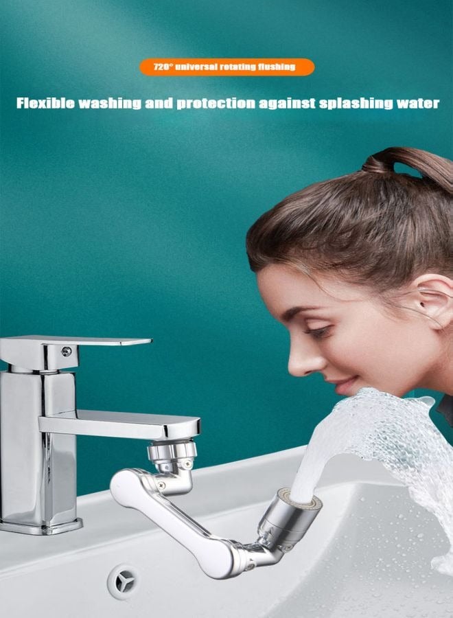 1080 Degree Swivel Faucet Universal Splash Filter Faucet Extender Dual Function Bathroom Sink Faucet - Image 5